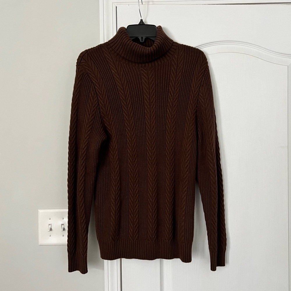 H&M | NWT dark brown cowl neck sweater - S